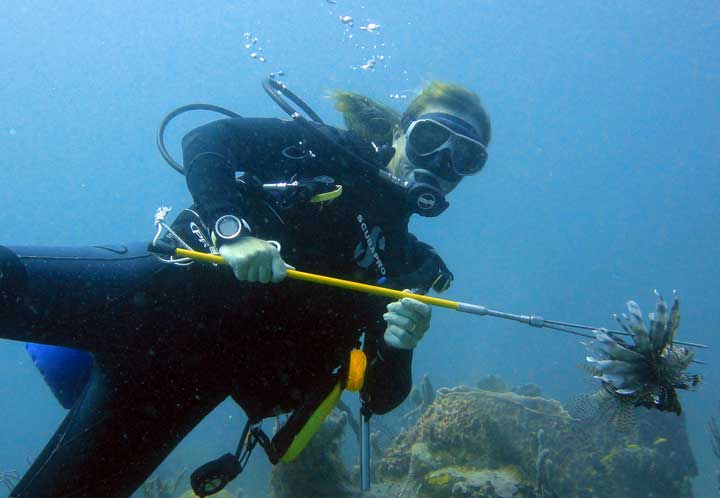 Claire showing off another catch