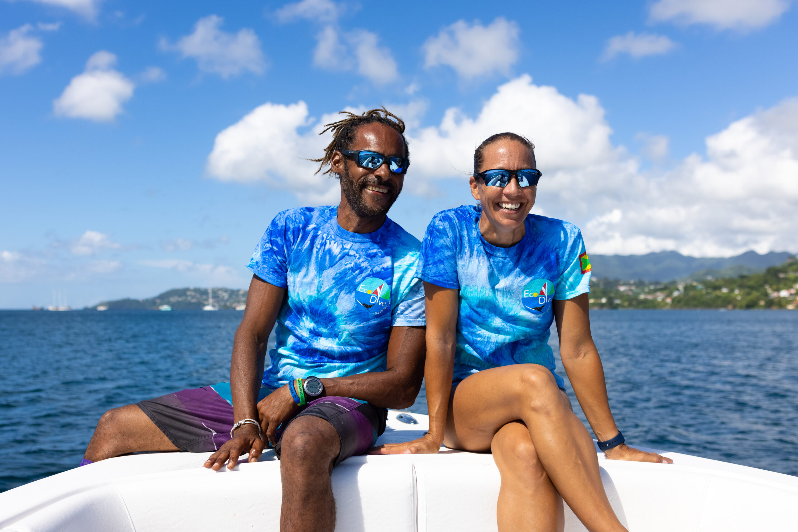 Coral restoration coral nursery Grenada with Eco Dive's marine biologists