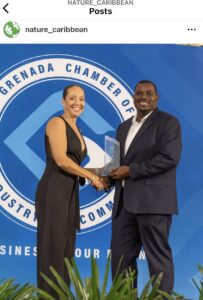 The Nature Conservancy sponsors the Grenada Chamber of Commerce & Industry award for Excellence in Marine Conservation to Eco Dive